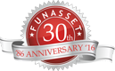 Funasset 30th Anniversary 1986 to 2016 30th anniversary badge